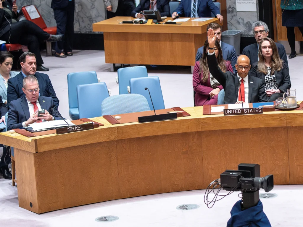 US 4TH VETO OF UN MEMBER STATE PALESTINE
