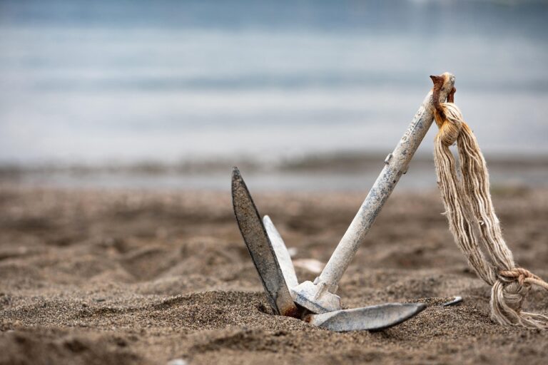 An anchor without a boat.